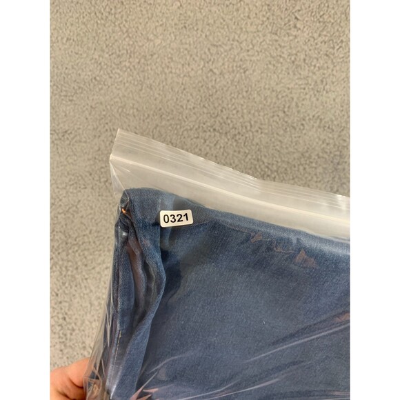 Women's Lee Riders Indigo 18P Jeans Bootcut Flare / Straight Cut Double Button - Picture 10 of 10